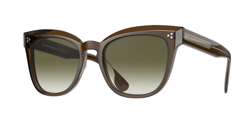Pre-owned Oliver Peoples 0ov 5372su Marianela 16258e Espresso Gradient Sunglasses In Green