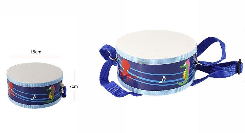 Tamburello Tamburo Con Tracolla Gioco Giocattolo Musicale Musica Bambini dfh