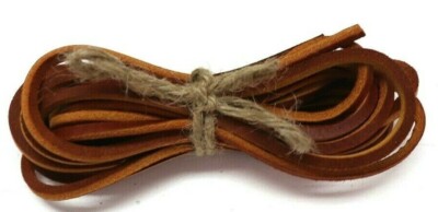 US Premium Leather Boot or Shoe Laces 72 inches red/brown PAIR E3064