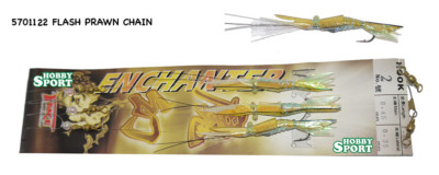 LENZA PICCOLA TRAINA 3 FLASH PRAWN CHAIN  AMO 2 FILO 0,45 ENCHANTER TAKE 5701122
