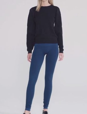 Леггинсы Wolford Trinity, синий/черный электрик, большой размер