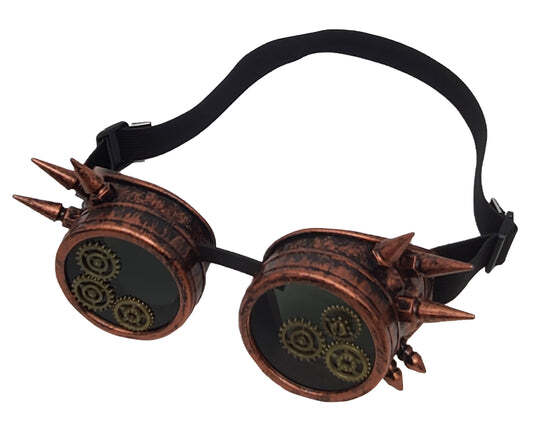 Different Touch Victorian Style 100% Wool 6" Tall Steampunk Top Hats with Goggle