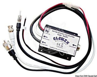 Glomex RA201 AM FM Radio Splitter