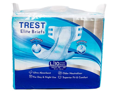 Trest Elite adult diaper nappy (Bag of 10) - White