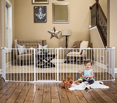 Regalo 192-Inch Super Wide Adjustable Gate and Play Yard, 4-In-1