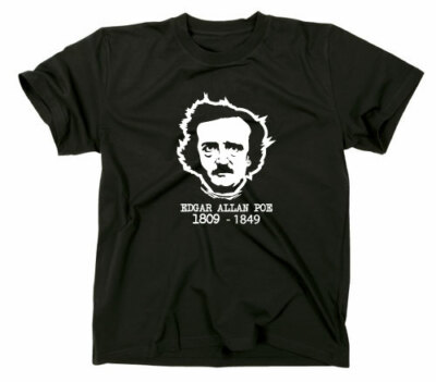 Edgar Allan Poe T-Shirt Schriftsteller Horror Klassiker Classic Fanshirt Fan Rab