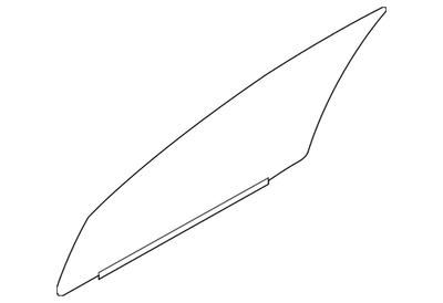 Genuine Mitsubishi Door Glass 5706A694