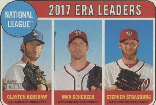 2018 Topps Heritage - Clayton Kershaw Max Scherzer Stephen Strasburg #8