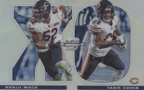 2019 Panini Contenders Optic Khalil Mack Tarik Cohen #XO-TK