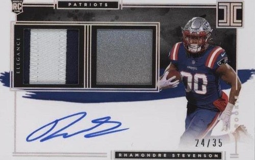 2021 Panini Impeccable Rhamondre Stevenson #136
