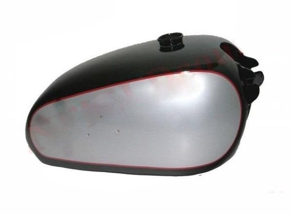New 1950 BSA Golden Flash A10 Black Silver Fuel Petrol Tank With Tap & Cap 