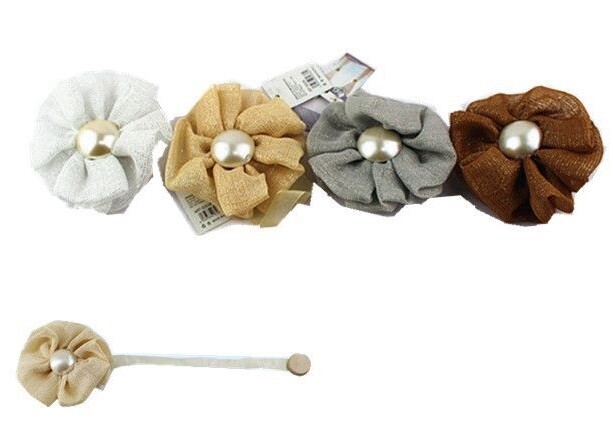 Set 12 Pz Calamite Lega Tenda Ferma Tende Tendaggi Fiori Eleganti 62638 dfh