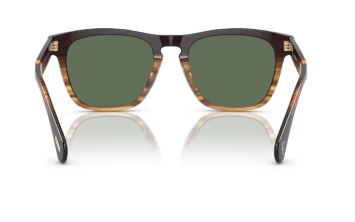 Pre-owned Oliver Peoples Ov5555su R-3 13929a Cortado/green Polarized 54mm Men's Sunglasses
