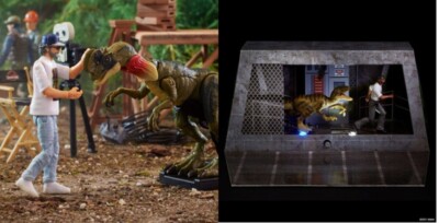 Jurassic Park STEVEN SPIELBERG SDCC 2023 + 2021 Final Scene Ray Arnold Mattel