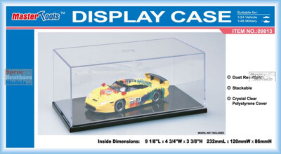 TRP09813 Trumpeter Display Case 9 1/8'' x 4 3/4'' x 3 3/8'' w/ Black Base