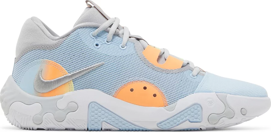 

Баскетбольные кроссовки Nike PG 6 Celestine Blue Peach Cream Grey DC1974-401 Мужские s 10, Multicolor, Nike PG 6