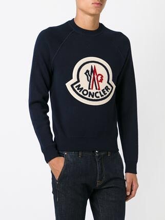 moncler big logo sweater