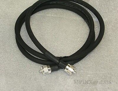 UHF VHF HF RF Antenna Cable Ham RG-213 PL-259 N Male Ultra Low Loss Coax 75 ft