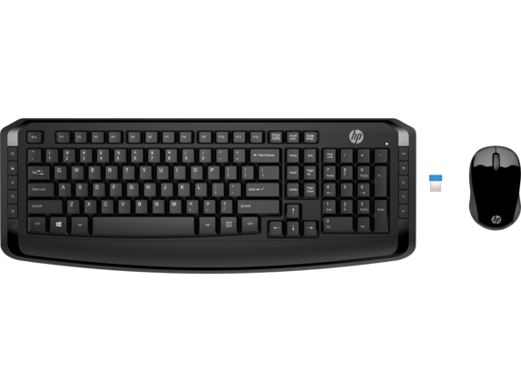 HP Wireless Keyboard And Mouse 300💋Classic Desktop Combo Bundles