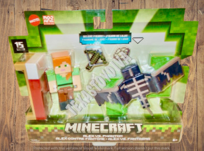 15th ANNIVERSARY Minecraft ALEX VS PHANTOM Figure 2 Pack Build-A-Portal READ!!!!