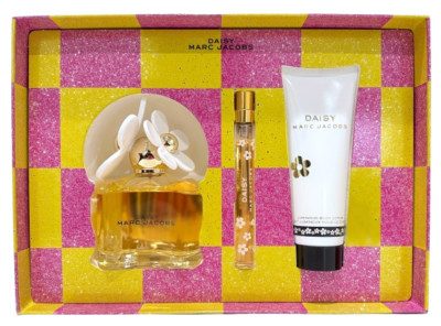 Marc Jacobs Daisy Gift Set 3.3oz Eau de Toilette Spray + Lotion + 0.33 oz Travel