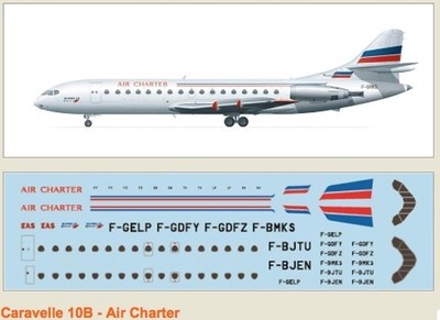 F-rsin 1/144 Caravelle 10B Air Charter 4077