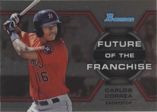 その他 CARLOS CORREA bowman refractor auto Carlos Correa 2013 Bowman Chrome Refractor Auto /500 BGS 9.5