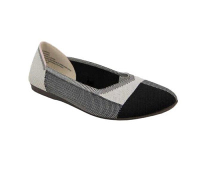 JSPORT WOMENS FLAT KNIT DOREEN SLIP ON LIGHTWEIGHT SHOE(TAN BLOCK US 6.5REG)NWOB