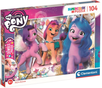 Puzzle 104 elementy z ozdobami. My Little Pony