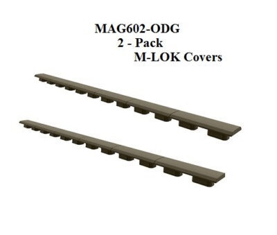 Magpul MLOK Rail Cover for M-LOK slots Type 1 - 2 Pack MAG602-ODG OD Green - NEW