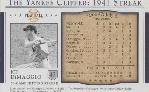 2003 Upper Deck Play Ball - Joe DiMaggio #S-47