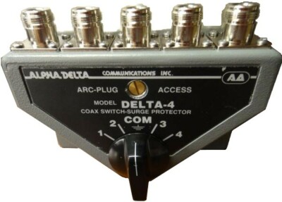 ALPHA DELTA DELTA-4B-N 4-Position Coax Switch with Type-N Female Connectors