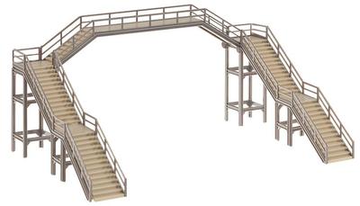 Faller 120178 Ponte Passaggio Pedonale circa 2 Binari 233 x 177 x 83 Nuovo