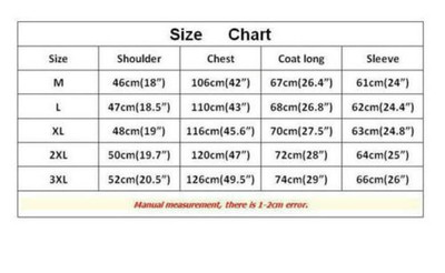 Thrasher Size Chart