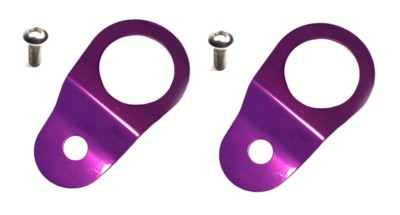 Torque Solution Radiator Mount Combo w/ Inserts Purple Fits Mitsubishi Evo 7/8/9