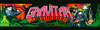Gravitar Arcade Marquee/Sign (26'' x 8'')