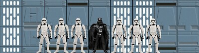 Star Wars Hasbro Kenner 3.75'' POTF Death Star Action Figure Diorama Backdrop