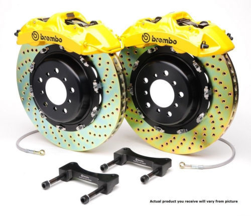 Brembo Front GT Brake 6pot Silver 380x32 Slot GS350 GS450h 12+