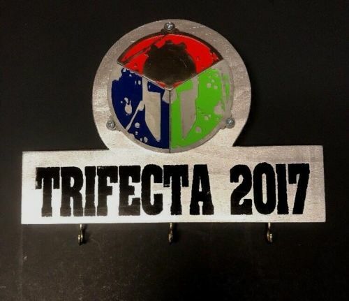 Spartan trifecta Medal Display Rack/ Holder, OCR, Race, Made For Spartan Medals