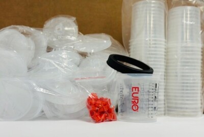 22 oz Disposable Paint Cups 125 Micron (Compare to 3M PPS 16301 & 16001 ) Box 50