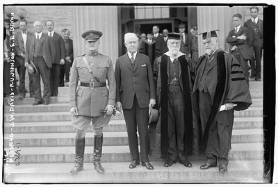 Photo:Pershing, J.W. Davis, R.U. Johnson, E.E. Brown
