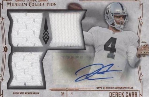 2014 Topps Museum Collection Derek Carr #SSTRA-DC