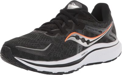 

Мужские кроссовки Saucony Omni 20, черные/белые, 9 D, средний размер США, Black/white