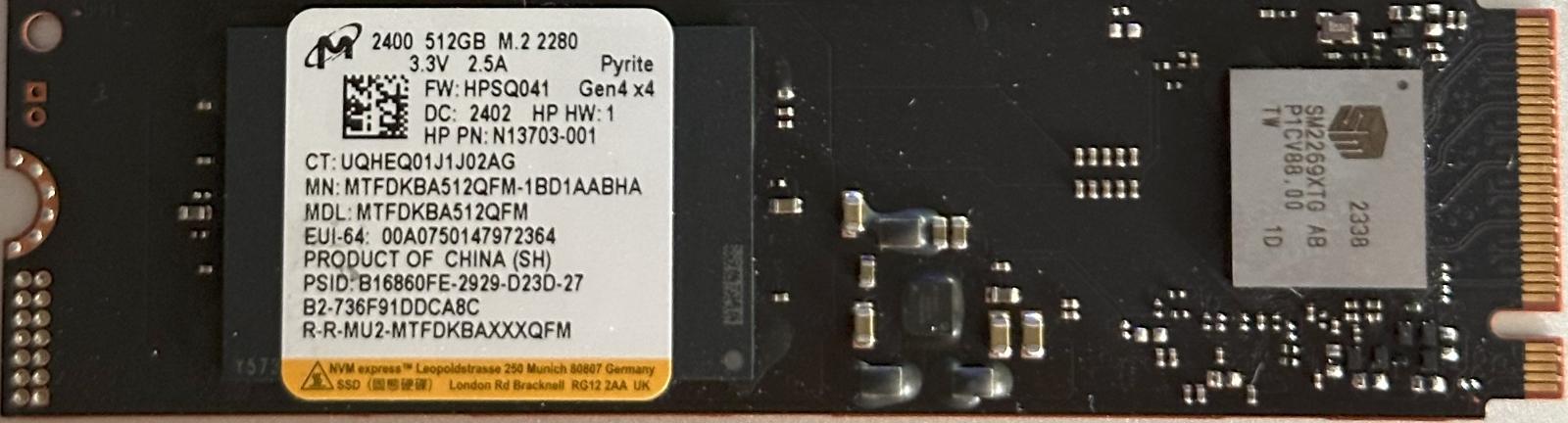 Minanaさま専用 Amazon.com: GALIMU MZ-AL8512H PM9C1a 512GB M.2 NVMe SSD 2242