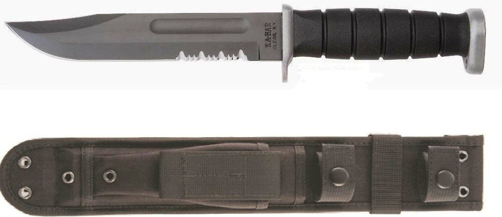 Ka-Bar KaBar Knives D2 Extreme Fighting/Utility Serrated 128