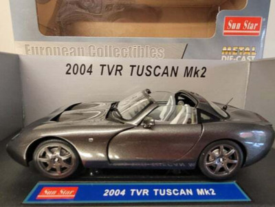 Sun Star European Collectibles 1:18th Scale 2004 TVR Tuscan MK 2 In Box