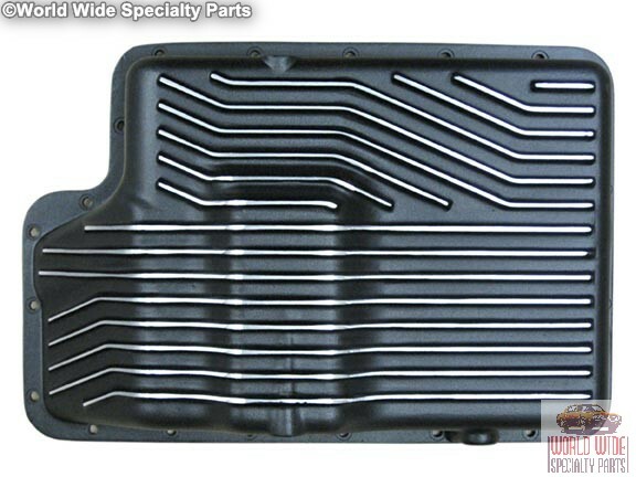 Ford 4R100 Deep Transmission Pan, 3-3.5 Quarts Extra Capacity, Black Powder Coat
