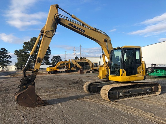 2011 Komatsu PC138US LC-8 Excavator, Komatsu engine, JRB Quick Disconnect