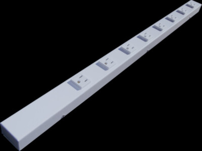 30'' 8-Outlet Hardwired Power Strip, H03008VW