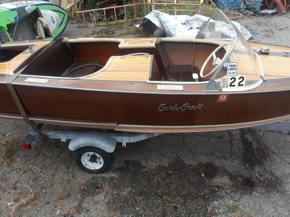 Curly Craft Cavalier boat & small racing speed boat